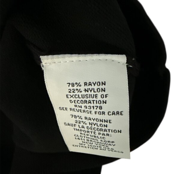 Carmen Marc Valvo Black Sleeveless Top - Embellishments - XL - NWT - Rayon/Nylon - Picture 5 of 5